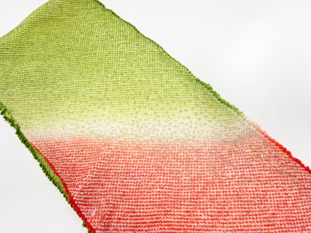  正絹　振袖用　絞り　帯揚げ